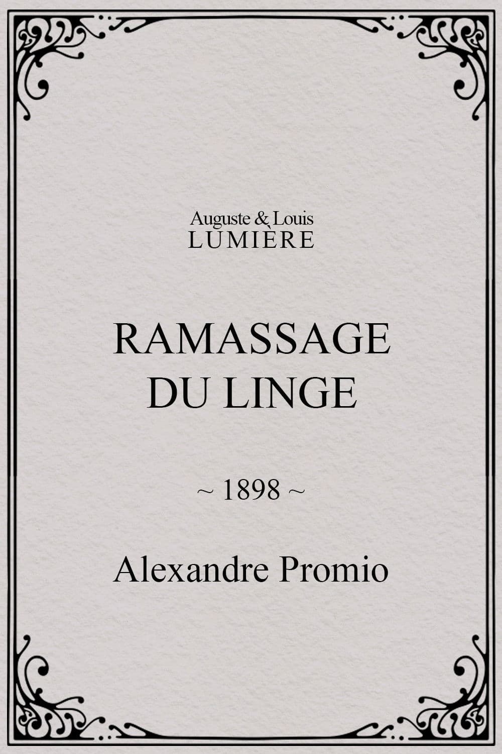 Ramassage du linge